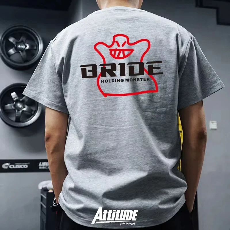 2026 Summer Japan Modified Sport Seat Racing Bucket Chair Men and Women's Short Sleeve T-shirt Culture Shirt Summer