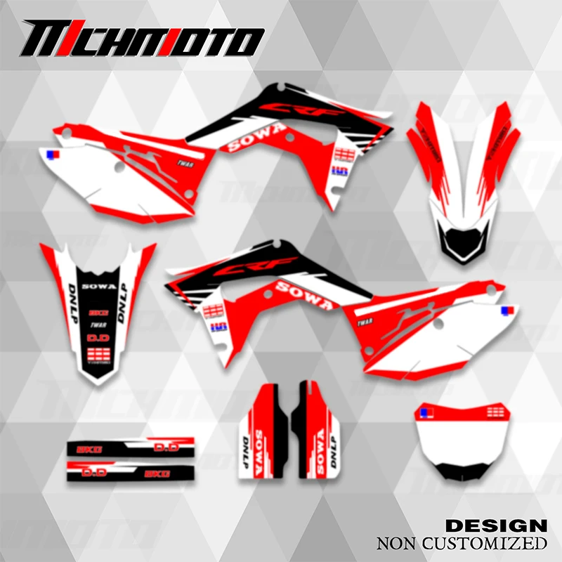 

Фотообои MCHMFG, наклейки на заказ, наклейки для Honda 2018-2021 CRF250R 2017 2018 2019 CRF450R