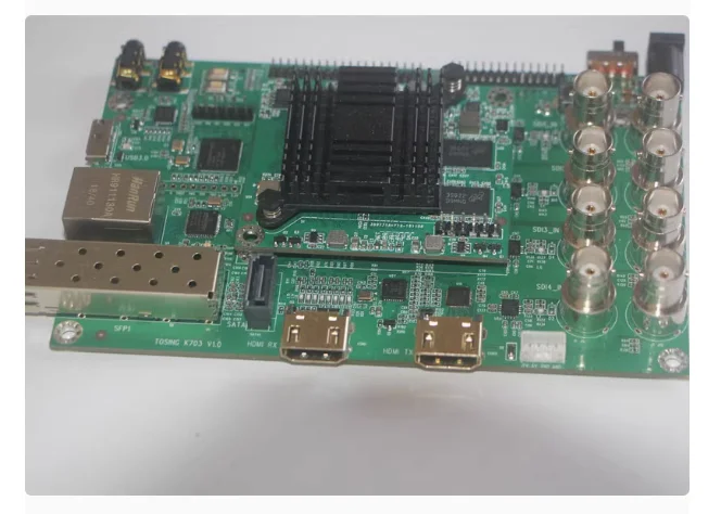 For XILINX Kintex7 FPGA 3/12G 8-channel sdi sfp optical fiber hdmi2.0 4K video development board