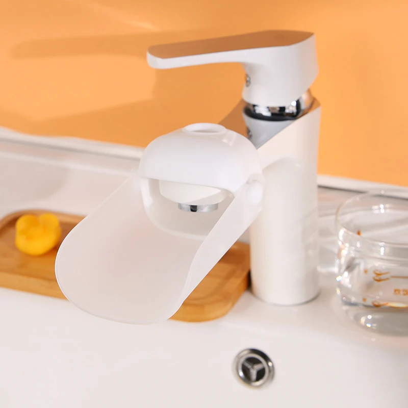 Bathroom Faucet Extender Flexible Water Flow Adapter for Kids Sink TPE Material Safe Toddler Hand Washing Tool Durable Home