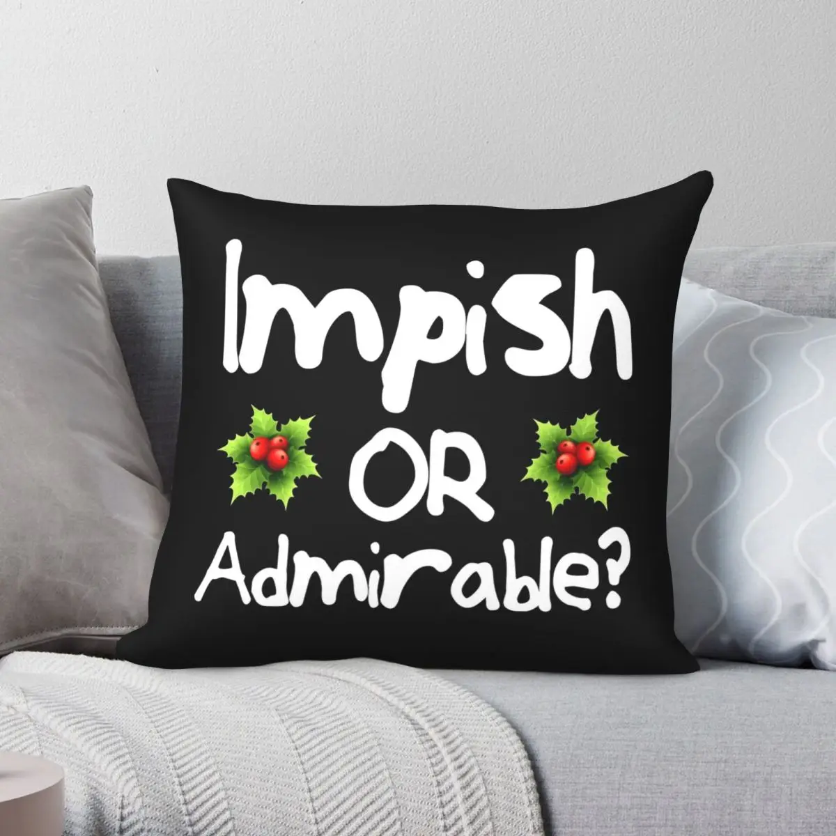 

Impish Or Admirable Pillowcase Polyester Linen Velvet Pattern Zip Decorative Throw Pillow Case Home Cushion Cover 18"