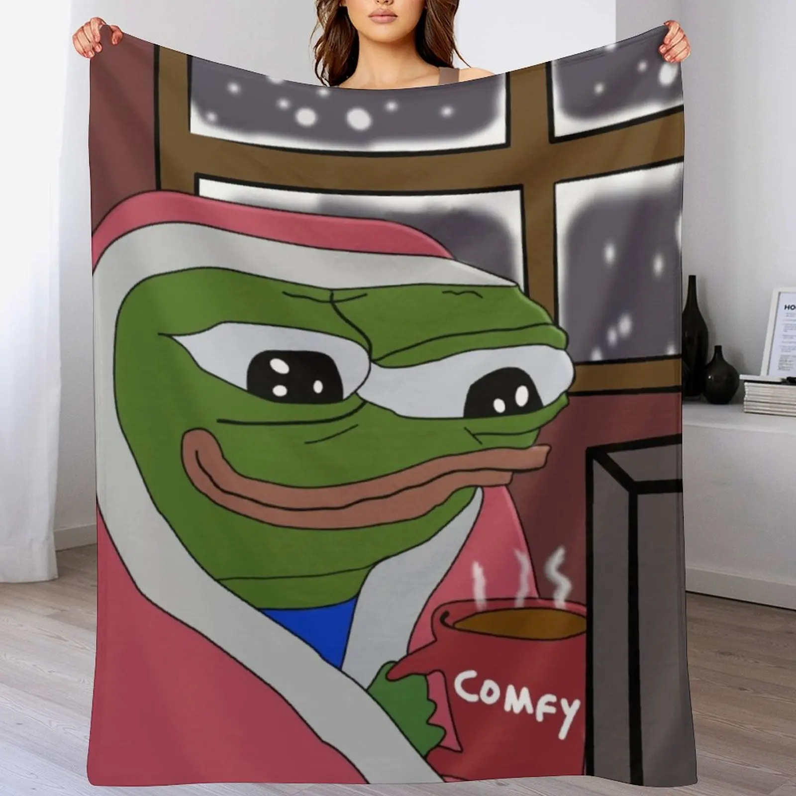 

Pepe Comfy Cozy Blanket Throw Blanket Vintage Personalized Gift Decorative Throw Sofa Quilt Blankets