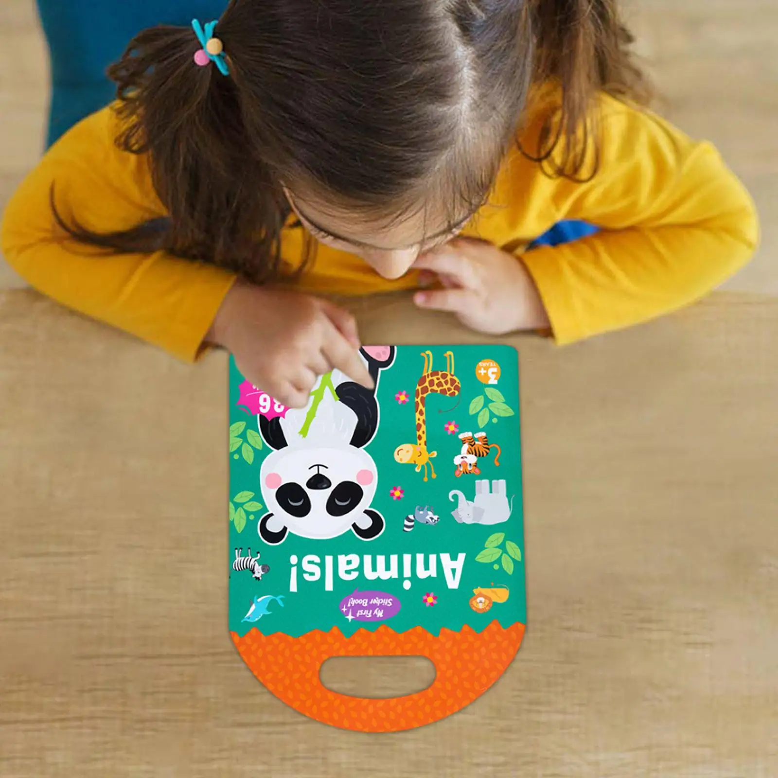 Reusable Sticker Book for Kids Animal Scenes Preschool Learning Activity Travel Toy Static Sticker Game Educational Birthday