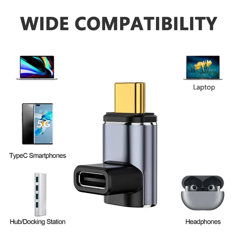 

A25U2 Магнитный адаптер USB C для ПК, 40 Гбит/с, 24-контактный USB-адаптер, PD100W, 8K при 60 Гц, удлинитель Type-C, для Steam Deck, MacBook, Galaxy