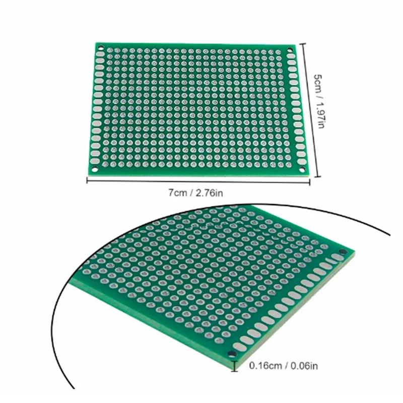 7x9 6x8 5x7 4x6 3x7 2x8cm Double Side Prototype Diy Universal Printed Circuit PCB Board Protoboard 4*6 6*8 5*7 3*7