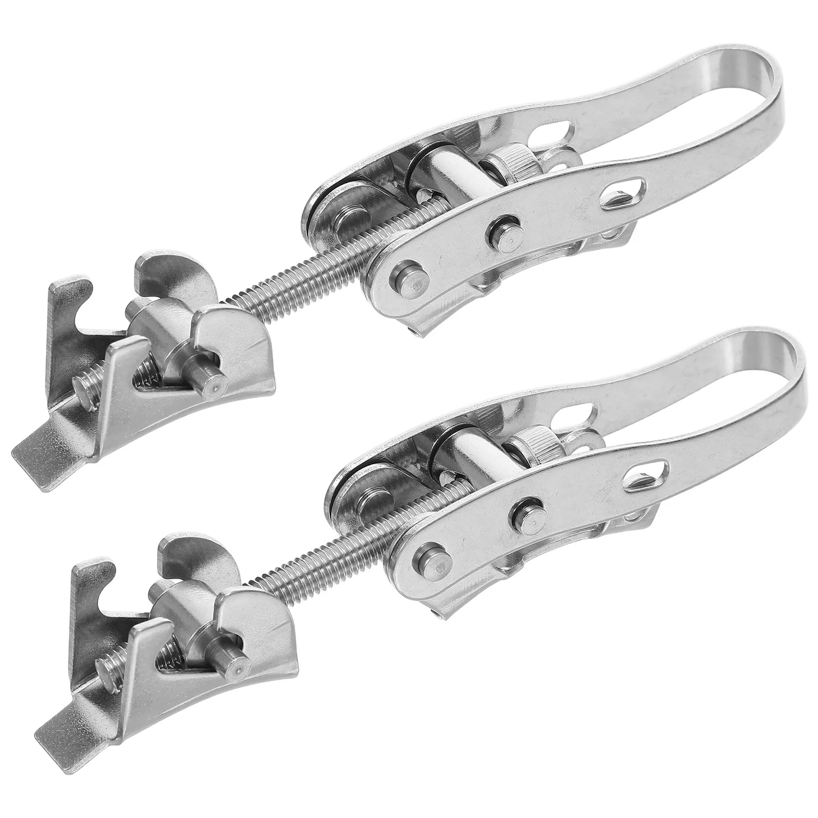 

2pcs Stainless Steel Bucket Hasp Lock Fastening Mechanism Universal Fit Durable Industrial Commercial Door Latch Hardware Safety