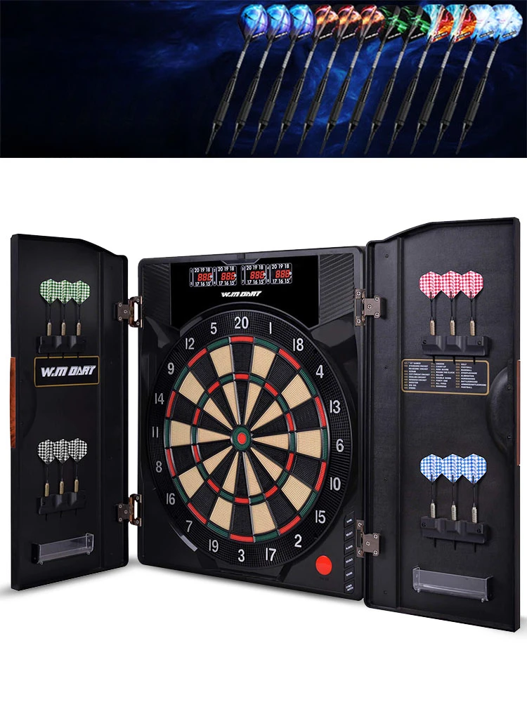 German luxury professional competition soft electronic scoring dartboard set home