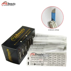 0.16MM 21F Microblading Needles Tebori Tattoo Blades 21 Pins For Manual Pen With LOT NO. Exp Date Microblades 21 Flat Agulhas