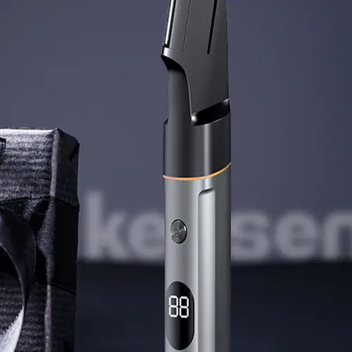 Kemei 남성용 충전식 전기 면도기 코 귀 트리머, KM-6630 코 눈썹 머리 수염 트리머, 사원 컷 포함, 4 in 1