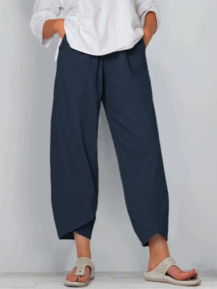 2024 Summer Wide Leg Pants Loose Casual Elastic Waist Trousers Women Clothing Sweatpants Woman Streetwear Plus Size 5XL 4XL 3XL