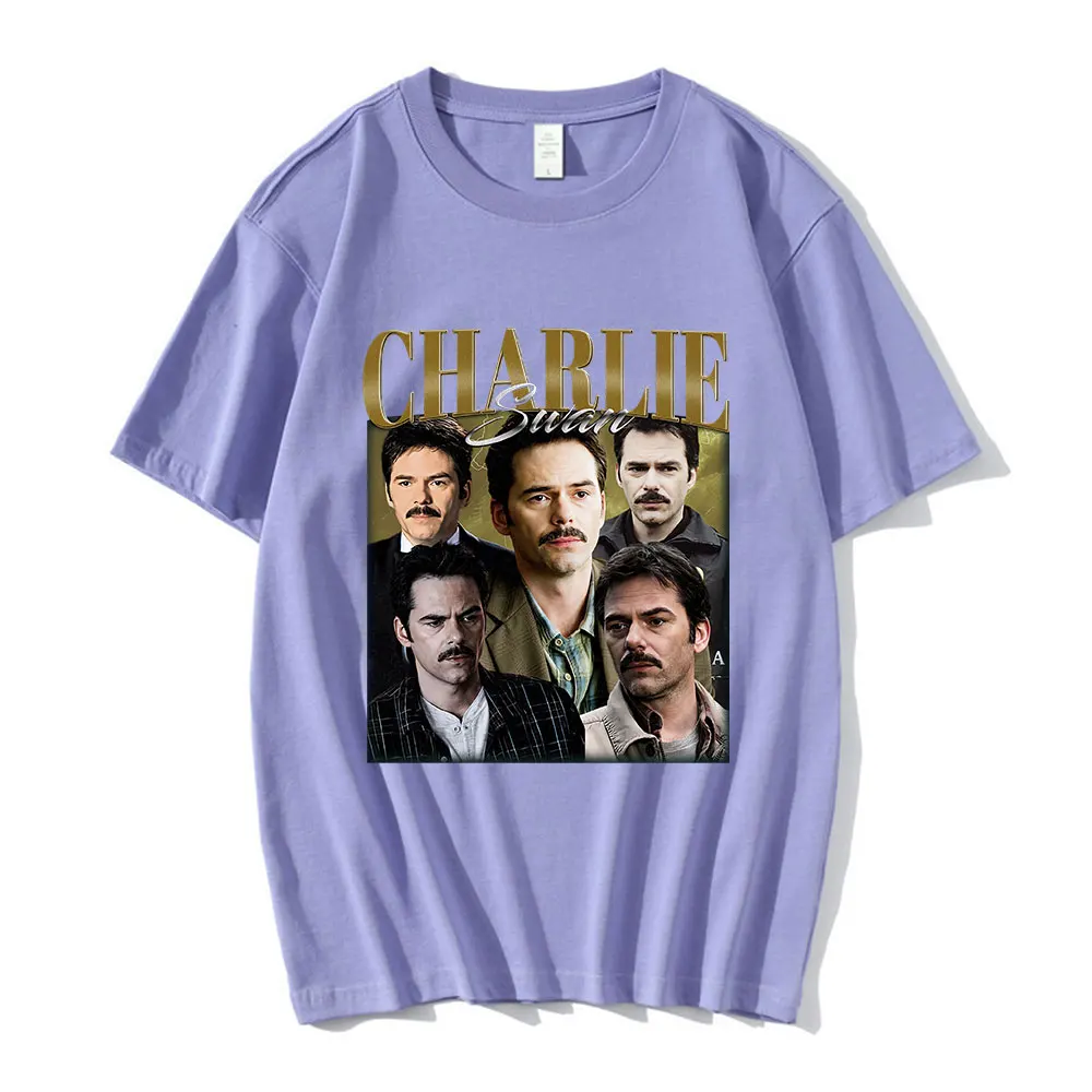 Billy Burke T Shirt Twilight Saga Charlie Swan Graphic T Shirts Men Women Clothing Cotton Short Sleeve Oversized Tee Shirt Y2K