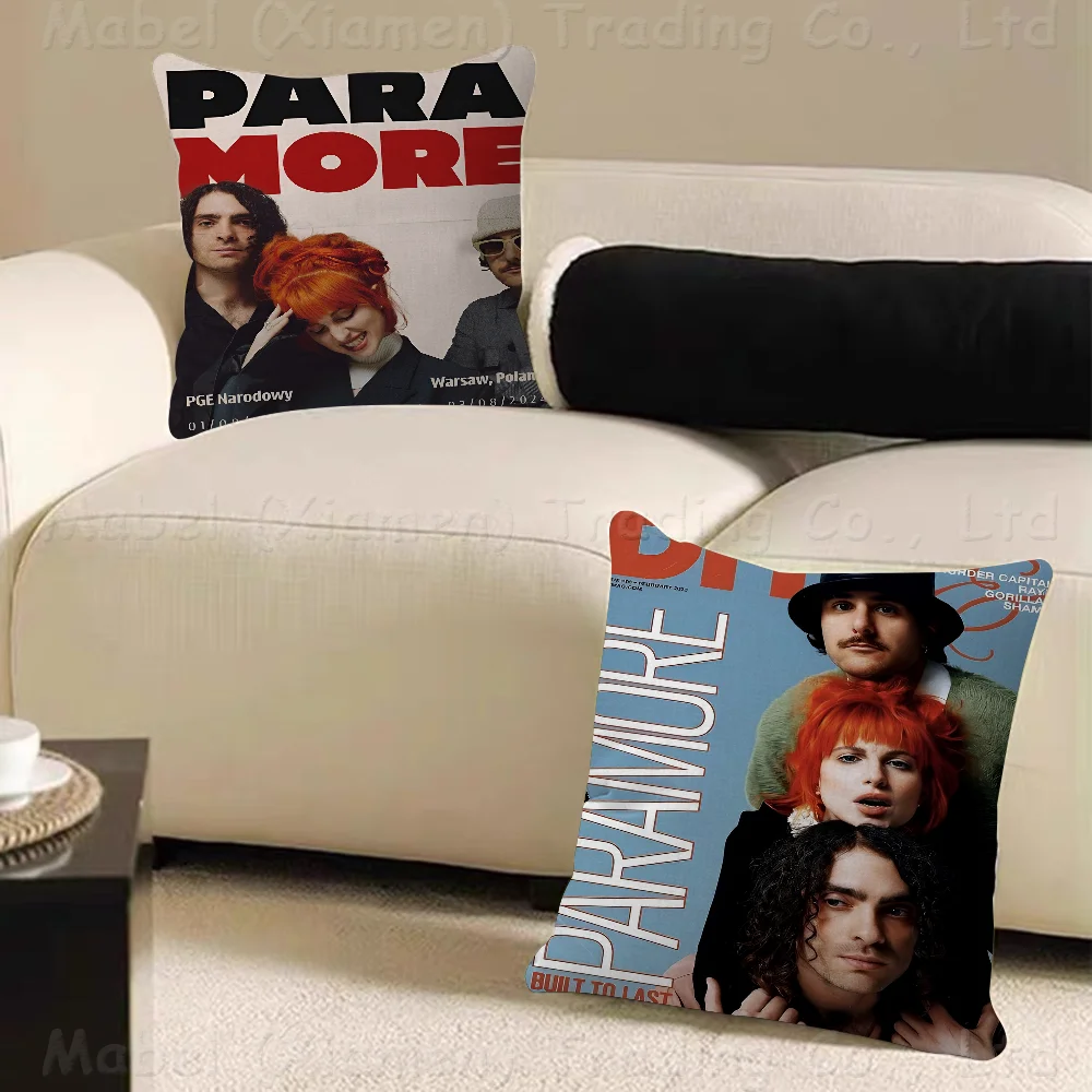 

Singer Paramore 2023 Tour Music Album Pillowcase Toon Gift Cushion Cover Bedroom Home Sofa Chair Seat Decor Pillow Case