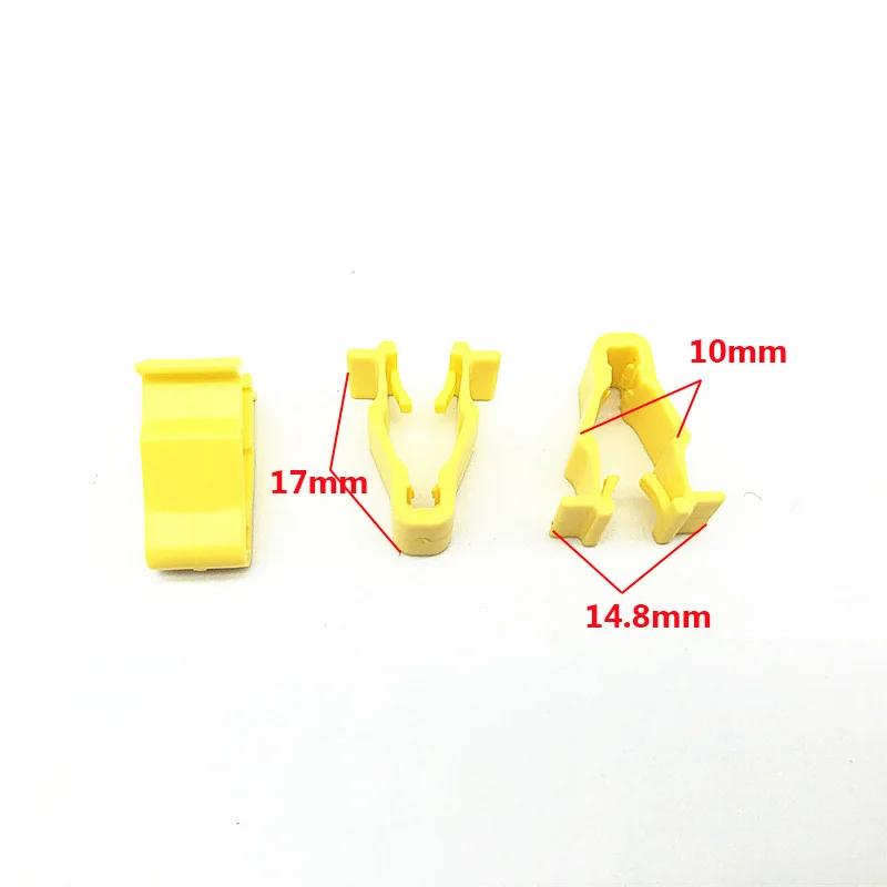 20Pcs Wheel Arch Snap Fit Trim Clip 90601-SMG-003 For Honda Civic CRV HRV Yellow Nylon Auto Fastener