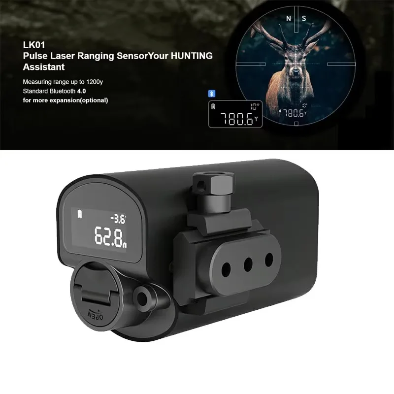 Mileseey LK01 Smart Laser Rangefinder Auxiliary 1200m Monocular with TTL Protocol Thermal Assist Night Vision