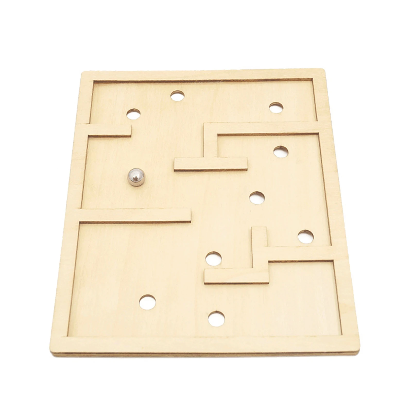 DIY Wooden 3D Ball Maze Puzzle Toy Wood Case Box Brain Hand Game Challenge Balance Educational Science Toys for Children G163