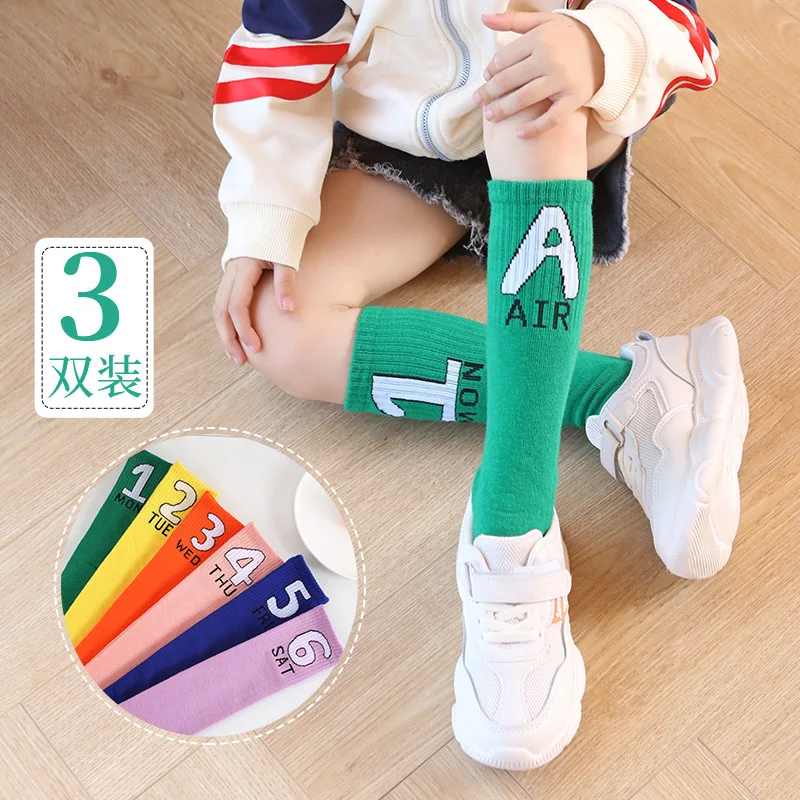 

Girl Socks 3-12 Years Old Cotton Knee High Lovely Long Tube Children's Legwarmers Kids Dance Stocking Todder Baby