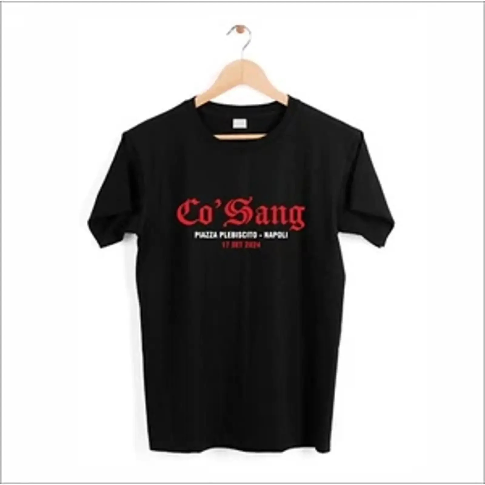 CO' SANG T Shirt Concert September 17th and 18th Naples Idea vintage Washed Breathable homme Stretched Versatile Unisex