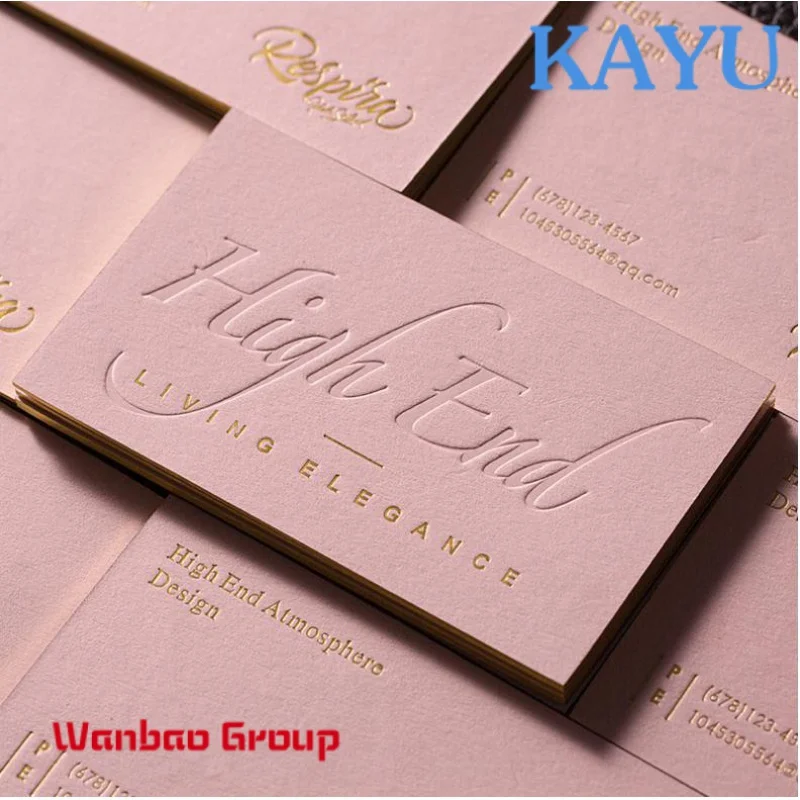 Custom  Manufacture cheap luxury embossed business cards with logo paper cards printing service