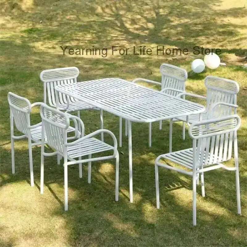 

European Quality Metal Modern Penetration Garden Sets Sun-proof Patio Set Comfortable Modern Tuinmeubelsets Outdoor Furniture