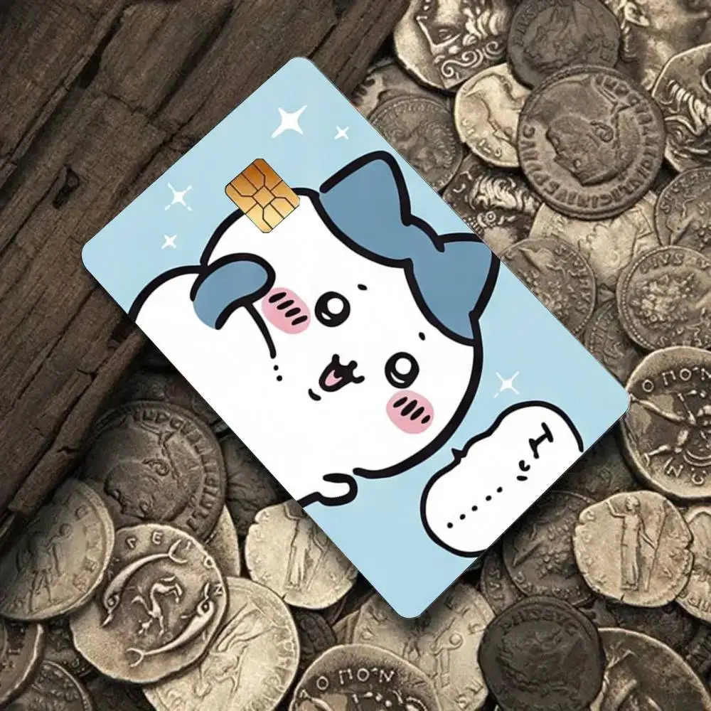Cartoon Kawaii Chiikawas 4 Stück Kreditkarten-Skin-Aufkleber, geeignet für Bank-Debit-, U-Bahn-, Bus- und Transitpass-Dekorationsabdeckungen – Detail 10