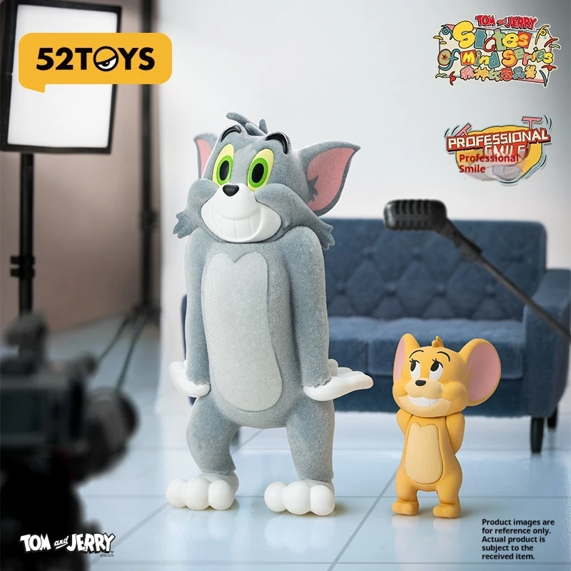 정품 52TOYS 톰과 제리 수집용 피규어 장난감 블라인드 박스 고양이와 쥐 테마 장식용 선물 트렌디한 수집가용 아이템