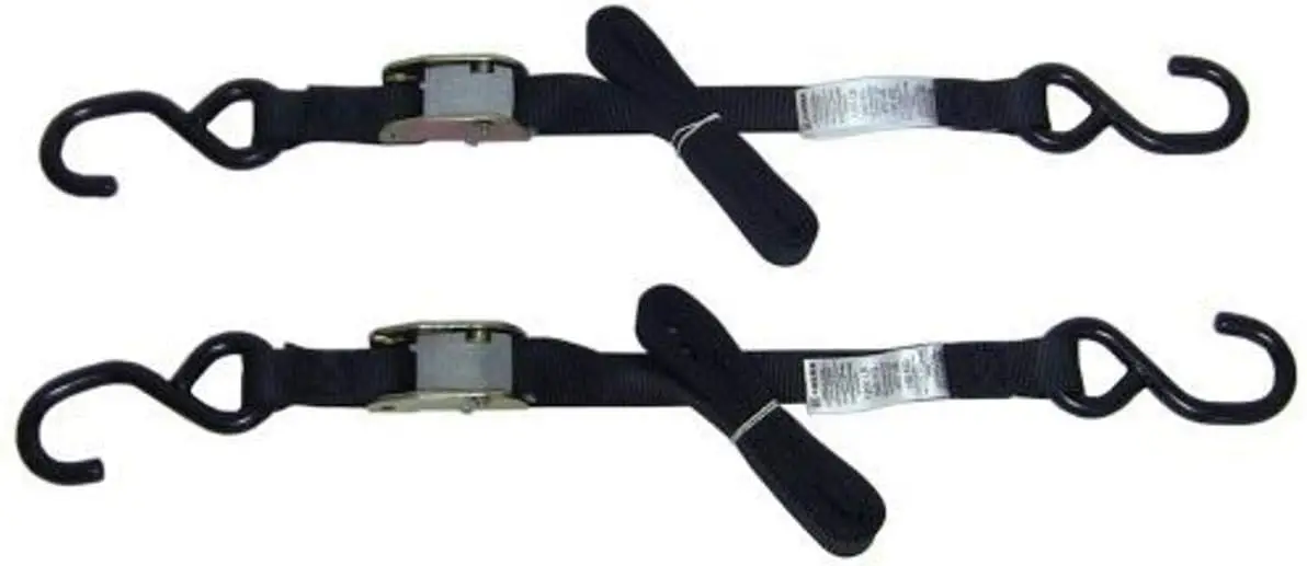 

66" Heavy-Duty Tie Down Straps, 400 lbs Load Capacity, Non-Slip Buckle, Sold in Pairs