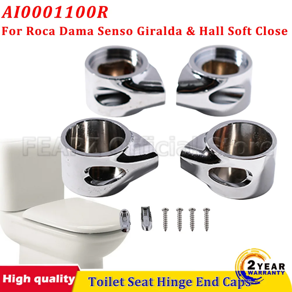 

For Roca Dama Senso Giralda & Hall Soft Close Toilet Seat Hinge Metal End Caps Only AI0001100R Replacement Part