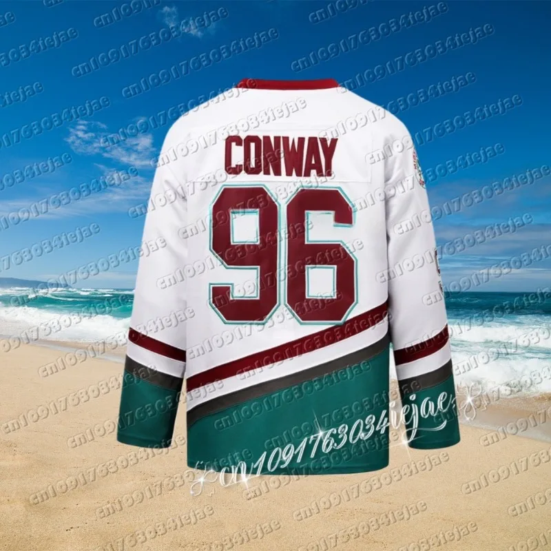 وايت داك هوكي الجليد جيرسي نسخة الفيلم رقم 96 رقم 99 زي منزلي ملابس رياضية فنون الدفاع عن النفس مجموعة من البر الرئيسى للصين