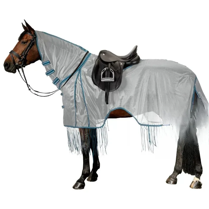 Riding tassel anti-fly riding blanket blocks extra sun protection repels insects