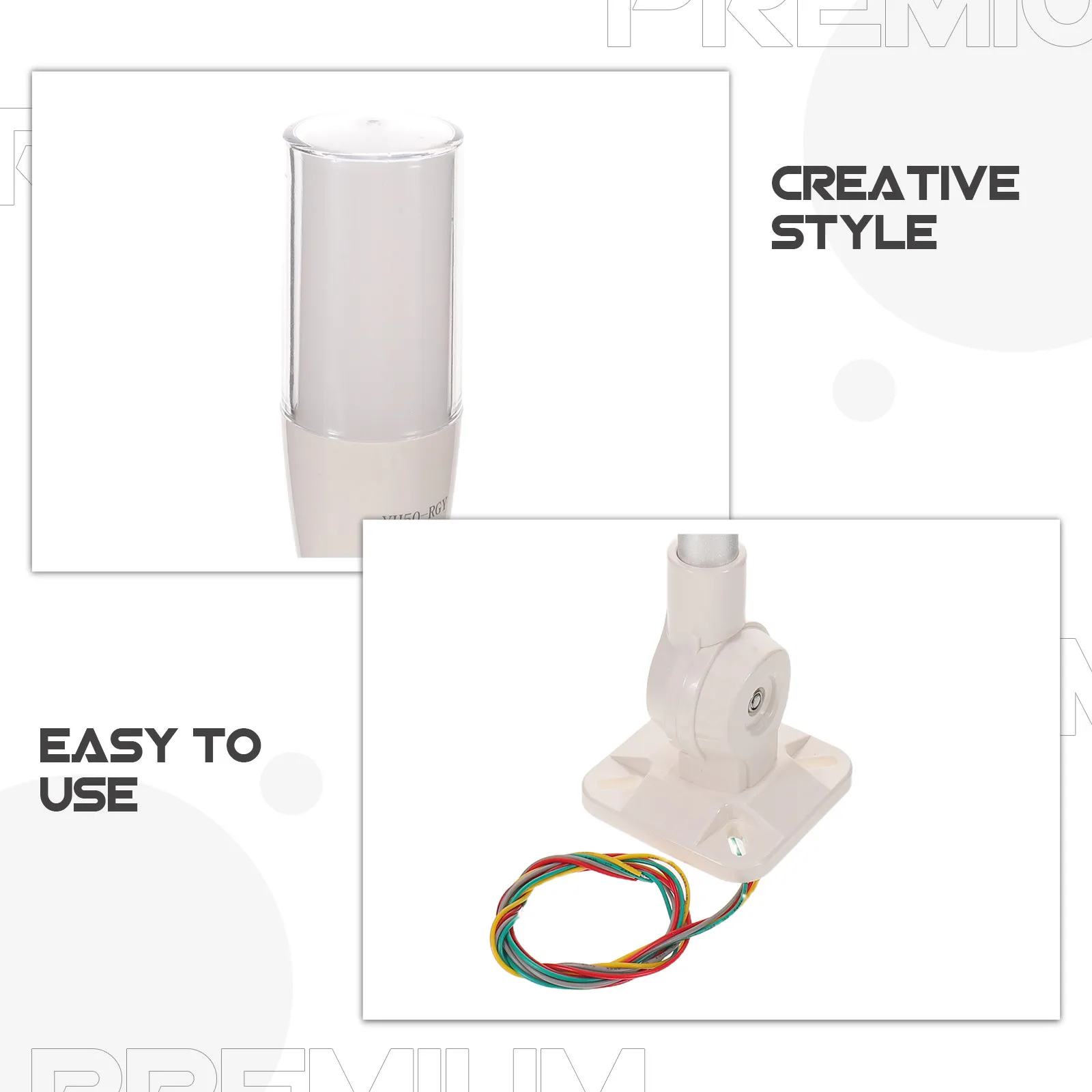 3- Indicator Light Industrial Signal Tower LED Warning Light for Cnc Machine Equipment Safety Warning Alarm System