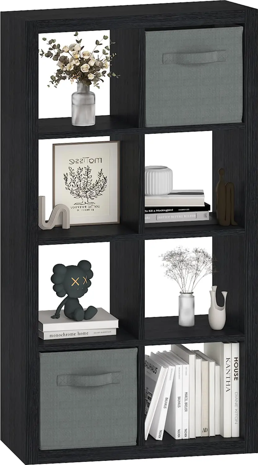 4 Cube Organizer, Cube Storage Organizer With Fabric Bin, Cube Storage Shelf For Bedroom, Living Room, Office,, Customized