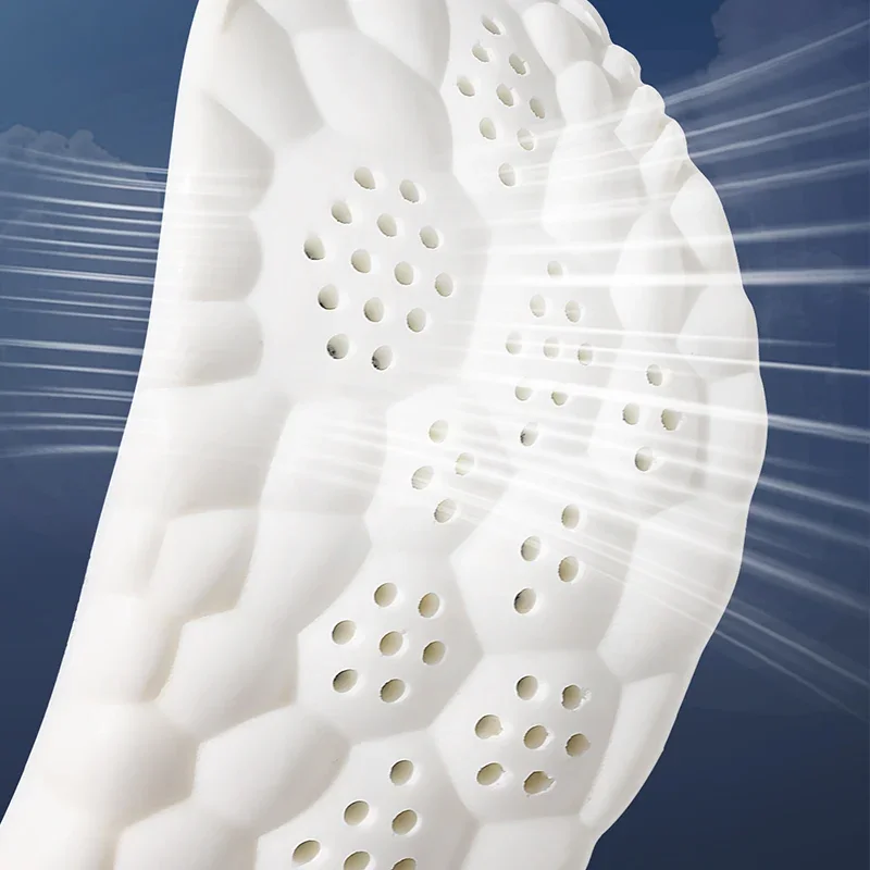 Latex Sport Insoles Soft High Elasticity Shoe Pads Orthotic Breathable Deodorant Shock Absorption  Arch Support Insole New image 3