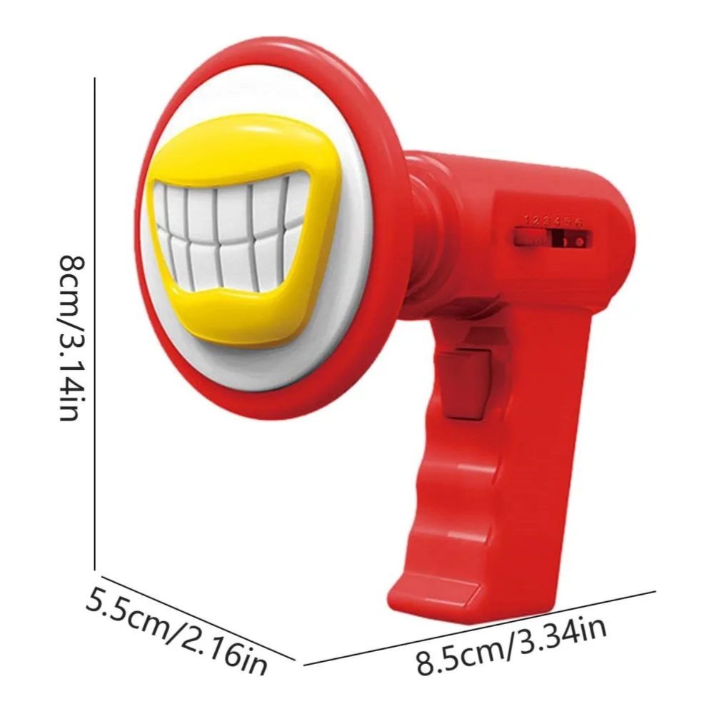 Głośnik do zmiany głosu dla dzieci z 6 różnymi efektami dźwiękowymi do odgrywania ról, głośnik ręczny, wzmacniaczem, zabawką do dowcipów