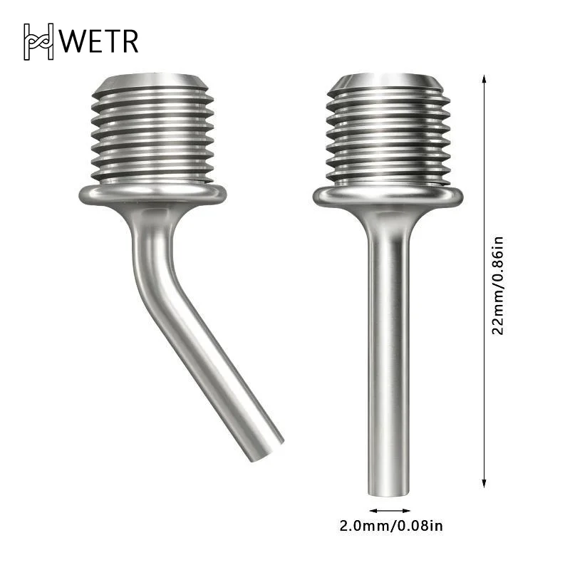 Metal Tip Screw On Replacement Head Ultra Fine Threaded Durable for Glass Etching Precision Pattern Carving Work