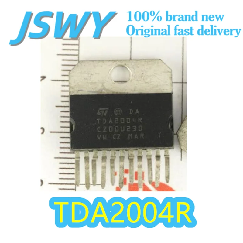 

(5/50 pieces) TDA2004R Car Radio Amplifier IC 20W Bridge/Stereo Output ZIP-11 Package Electronic Original