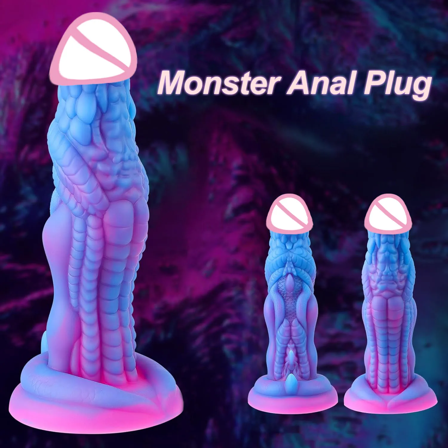 Huge Anal Plug Monster Dildo Vagina Anus Expander Soft Anal Toys for Gay Men Butt Plugs with Suction Cup Big Dick Adult Sex Toys