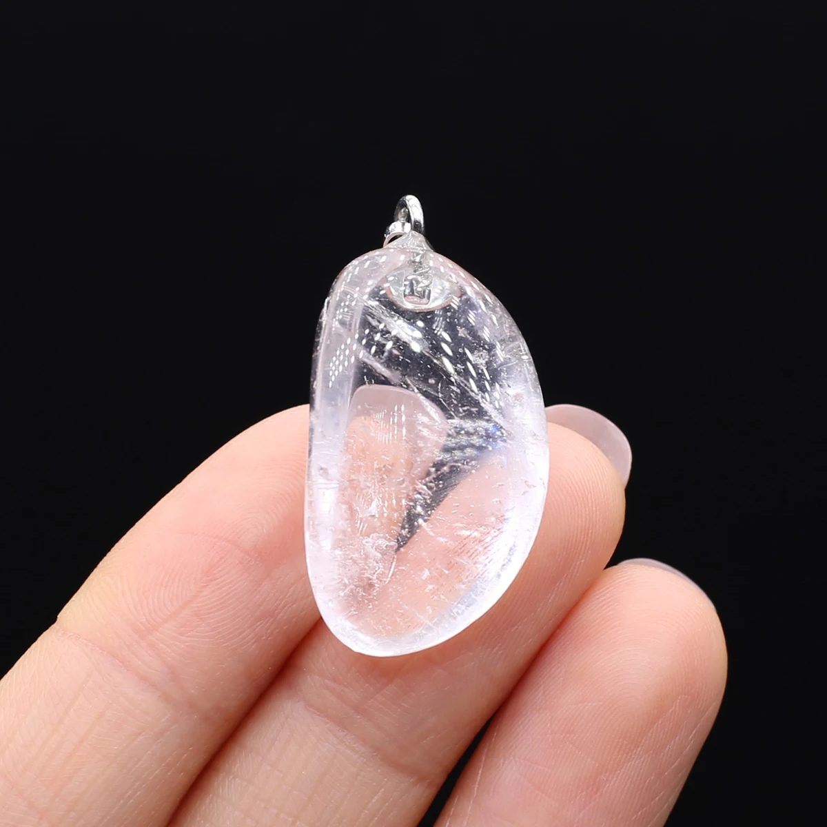Natural Semi-precious Stone Pendant Irregular Cherry Blossom Agate for DIY Jewelry Making Necklace Size15x20-18x25