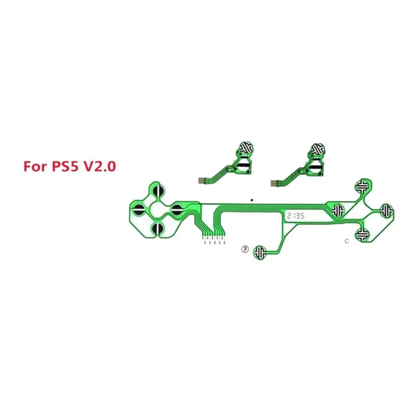 Replace 10PCS V1 Film Controller For PS5 Controller Ribbon Conductive Film Button Position Switch Conductive Board Easy Install-