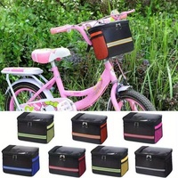 Folding Bicycle Basket, Bicycle Handlebar Handbag, Detachable Bicycle Front Basket, Front Storage Bag with Reflective Strip