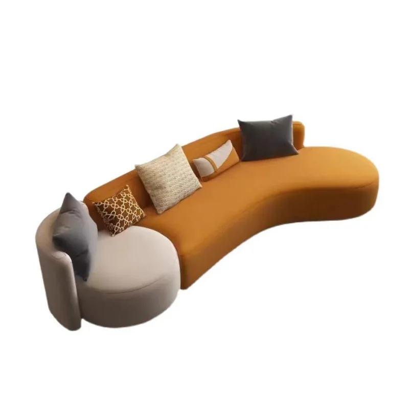 Living room furniture special-shaped combination sofa Italian modern simple Internet celebrity creative personality curved
