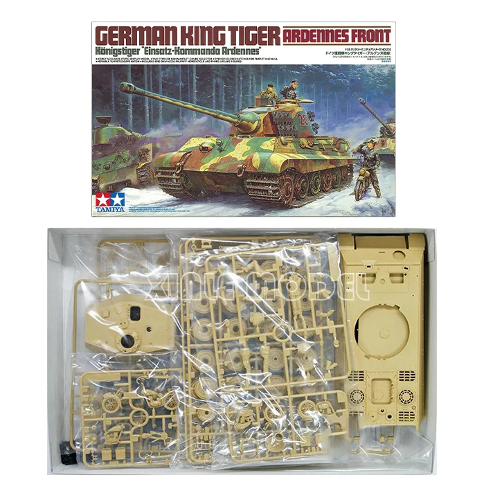 

TAMIYA model 1/35 Assembled Tank Kit 35252 King Tiger Heavy Tank for Military Toy Model Hobby Collection