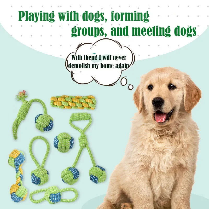 

Pet Dog Toys for Large Small Dogs Toy Interactive Cotton Rope Mini Dog Toys Ball for Dogs Accessories Toothbrush Chew Puppy Toy