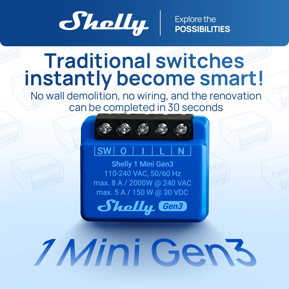 Shelly 1 Mini Gen3 … - image