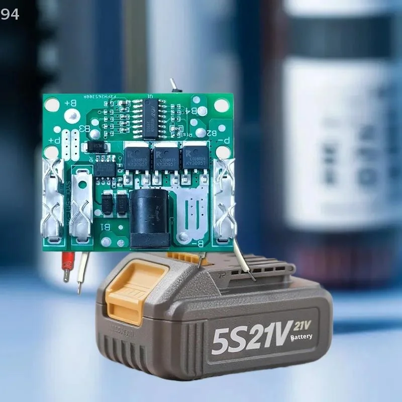 Moduł BMS 5S 20A do akumulatorów litowo-jonowych 18650, układ zabezpieczający ładowanie, PCM, balanser, moduł ładowarki power banku