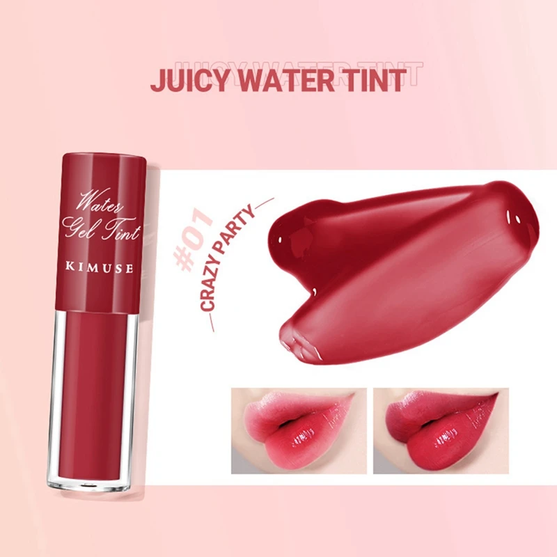 Kimuse Lip Glazuur Lippenstift Vloeibare Liptint, Strakke Kleur Helder Langdurig, Matte Lipgloss Lipglazuur Niet Gemakkelijk Om Lippenstift Te Vlekken