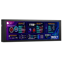 Wisecoco 7,84 Zoll tragbare LCD-Monitor CPU GPU Temperatur IPS Sekundär bildschirm für Laptop PC Himbeer Pi 4 Aida64