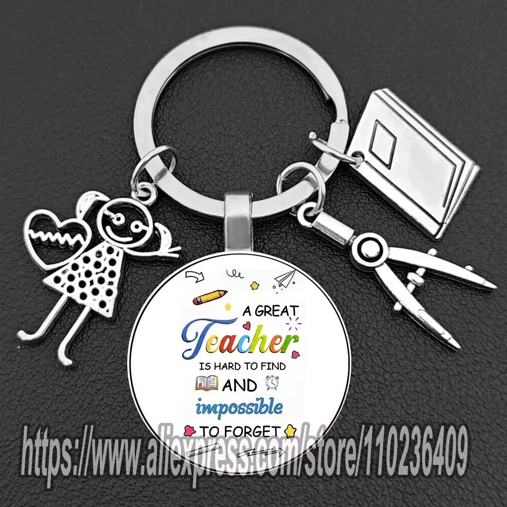 Thank You Teacher Keychains Gifts for Graduation Ceremony Thanksgiving Teachers Keychain for Teacher's Day
