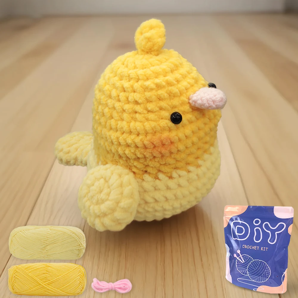 

YAMAXIN DIY Набор для вязания крючком для начинающих Легкий набор инструментов для рукоделия с тематикой Феникса и попугая Вязание Проект искусства и рукоделия