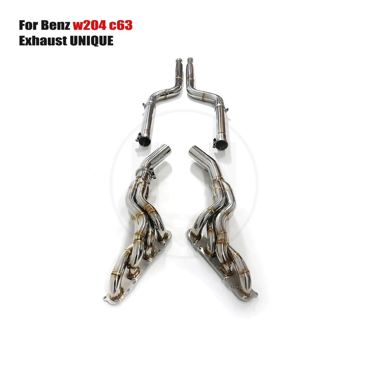 UNIQUE manifold downpipe For 2009-2014 Benz w204 c63 457 507 V8 6.2L Equal Length SS304 exhaust manifold With insulator