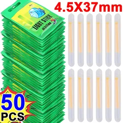 10/50pcs Fishing Glow Sticks Rod Tip Glow Sticks Fishing Rod Floats Glow Stick Night Fishing Red Fluorescent Light Sticks Tackle